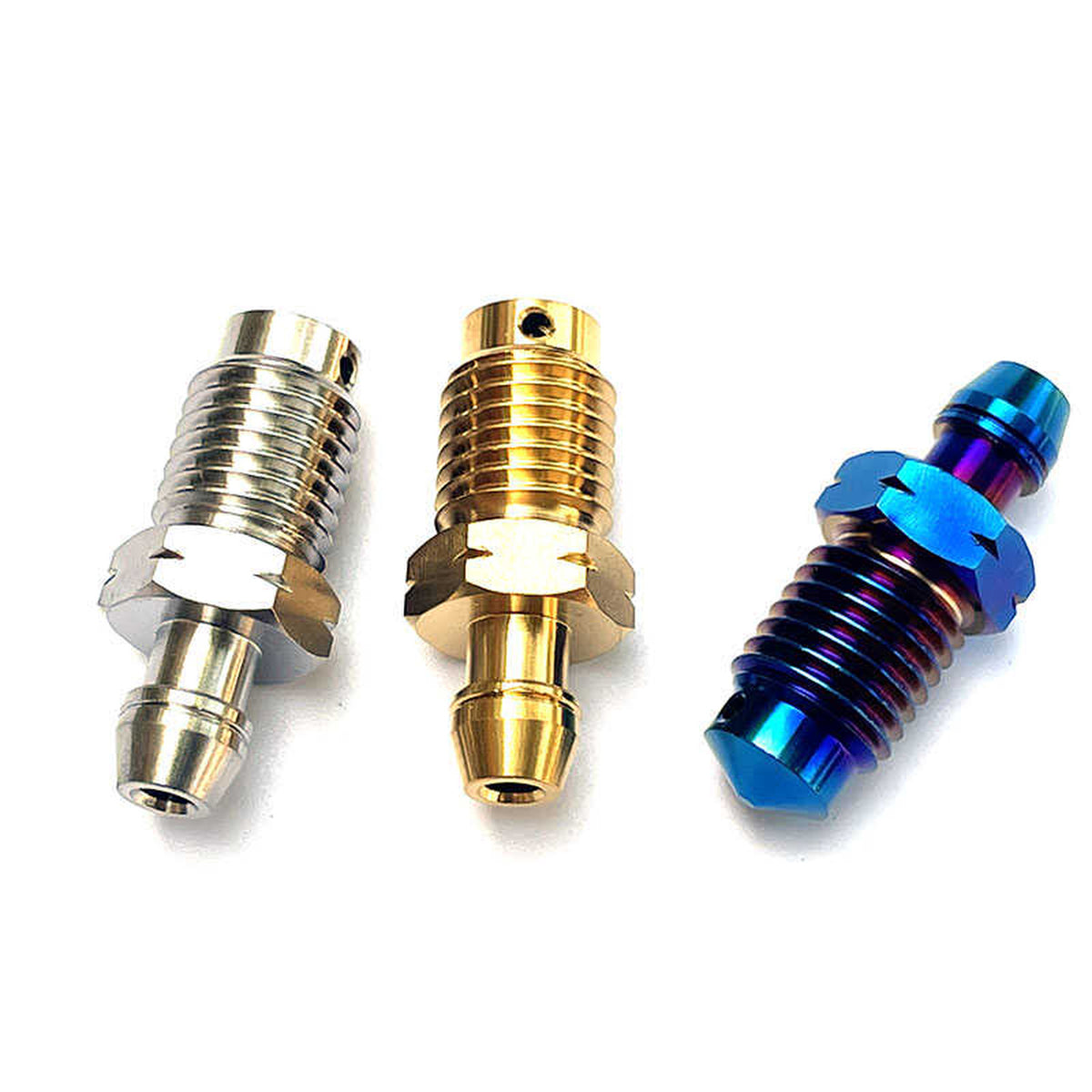 Titanium Alloy Exhaust Oil Drain Plug with Oil Hose Fitting