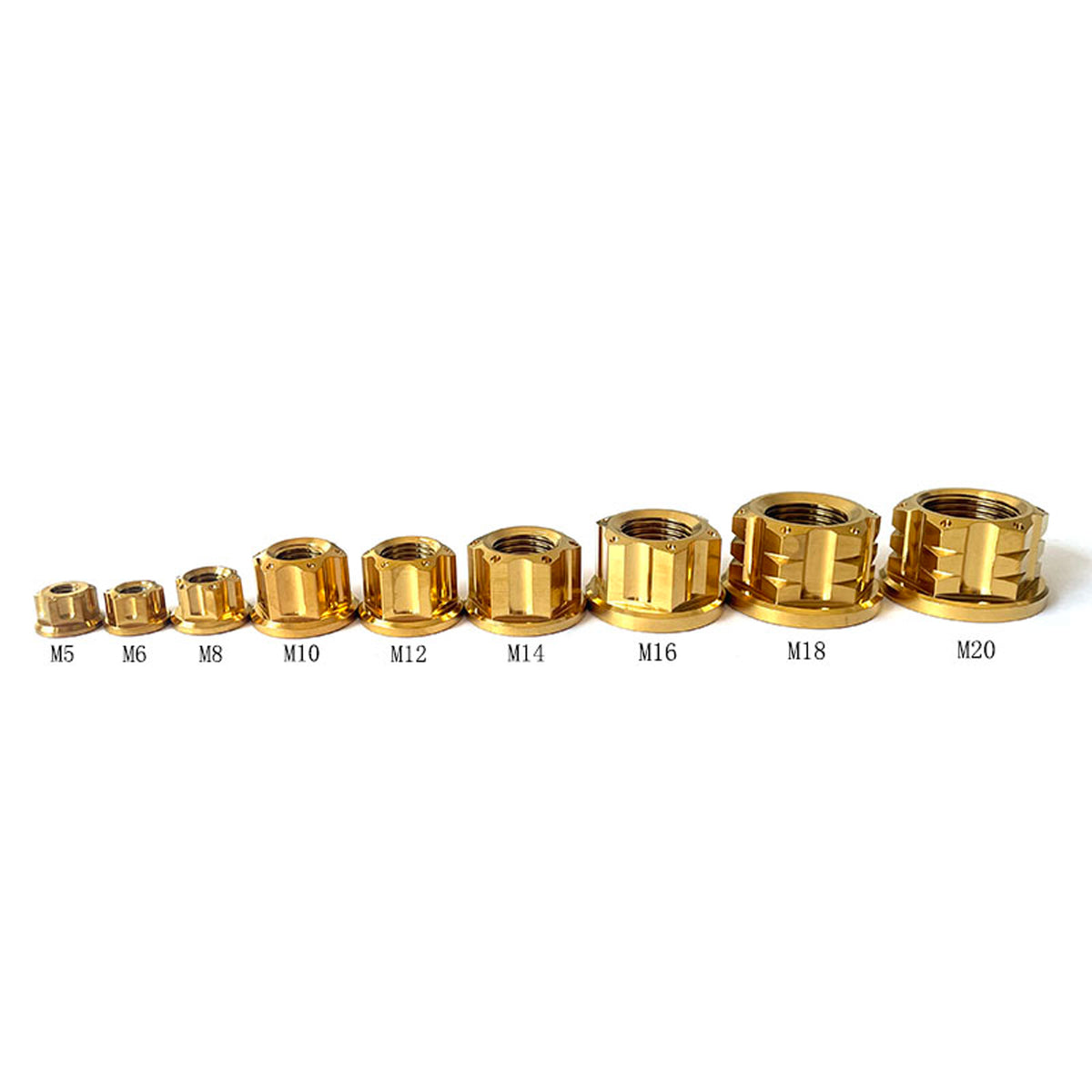Titanium Flange Serrated Nut M6/8/10/12/14/16/18/20