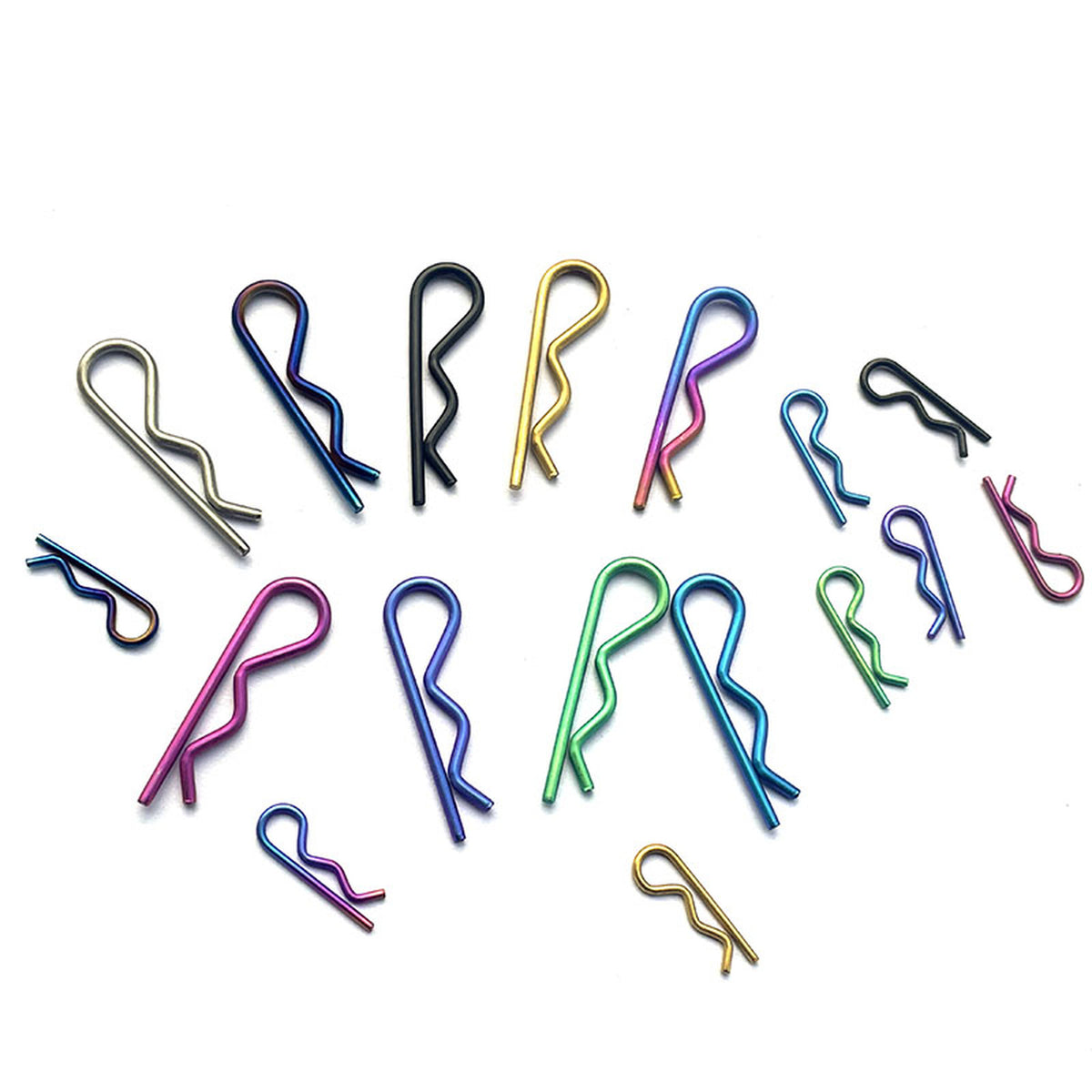Titanium R-clip cotter pin